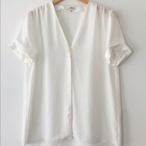 Aritzia Wilfred white top, S